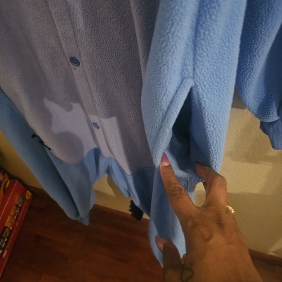 Adorable Blue Eeyore Kids One Piece Footie - Picture 8 of 11